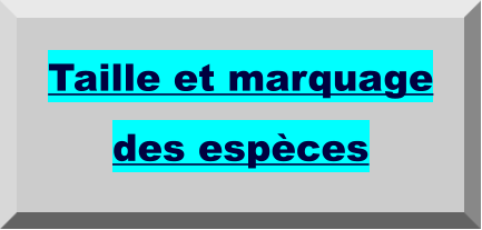 Taille et marquage  des espèces