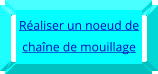 Réaliser un noeud de chaîne de mouillage